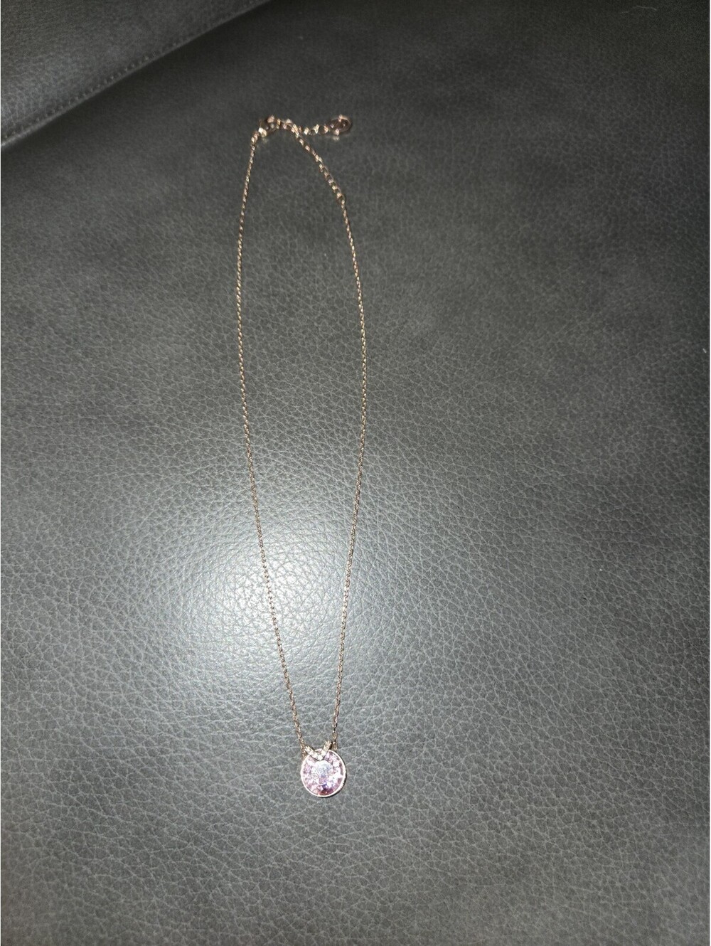 SWAROVSKI 5662088 Rose Gold Pink Sparkle Crystal Bella Necklace